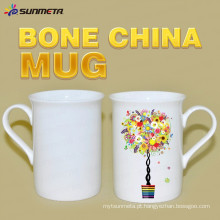 High Quanlity 10oz sublimação branco bone china mug for wholesales